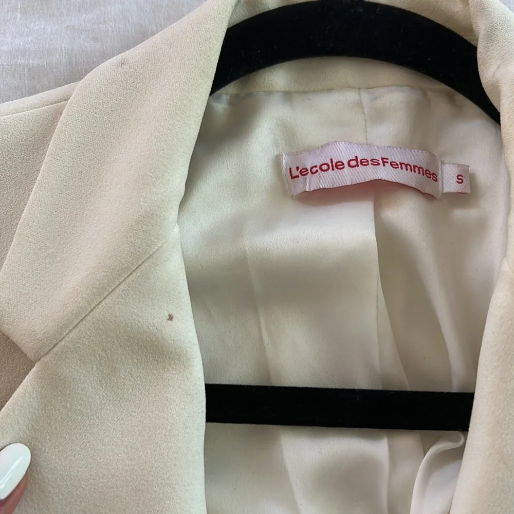 L’ecole Des Femmes Double Breasted Jacket - Picture 5 of 8